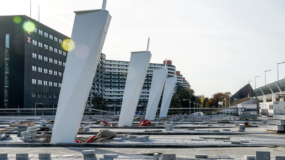 GS Staalwerken realiseerde de constructie voor het busstation in Amsterdam Noord.